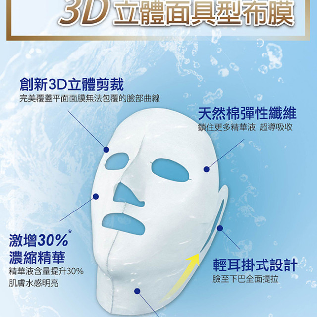 Formosa Plastics-3D (deep whitening) face and neck mask *7 pieces*